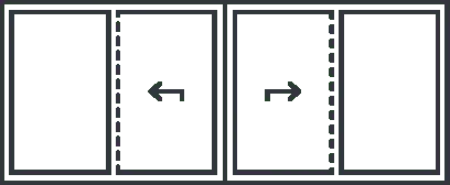 Sliding door opening configuration 4
