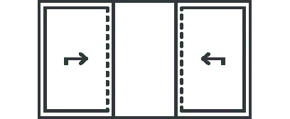 Sliding door opening configuration 5