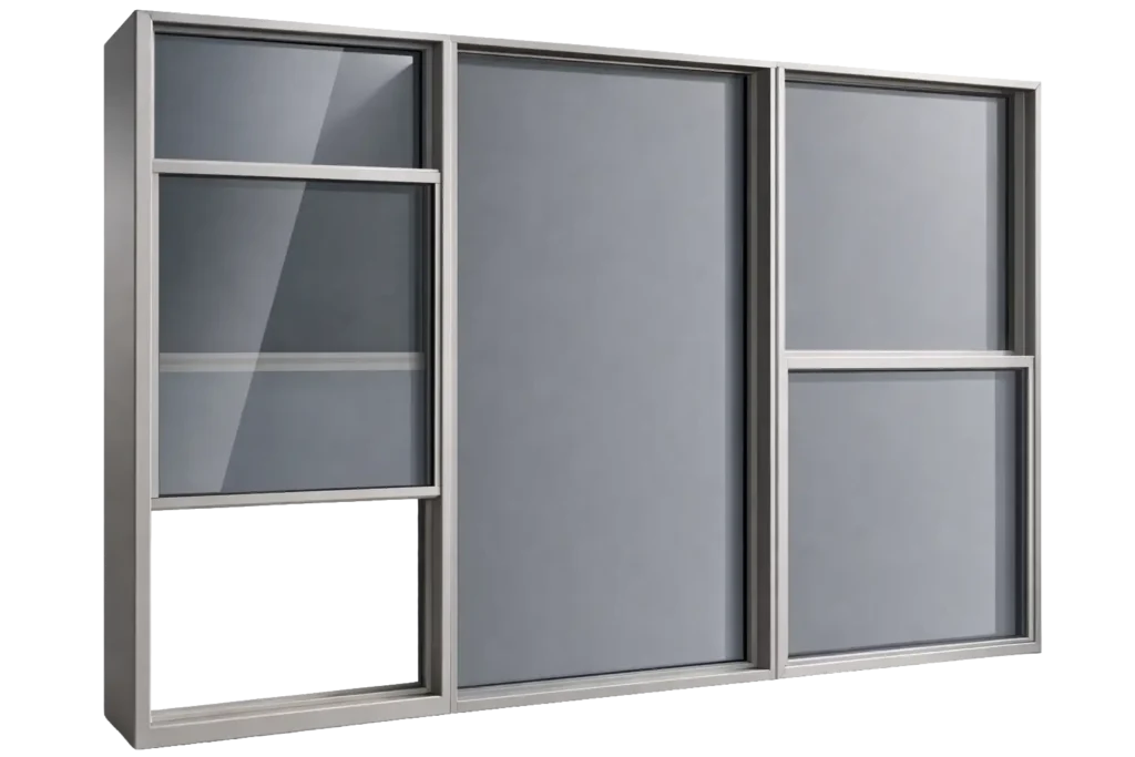 HR4 single hung window cross-section
