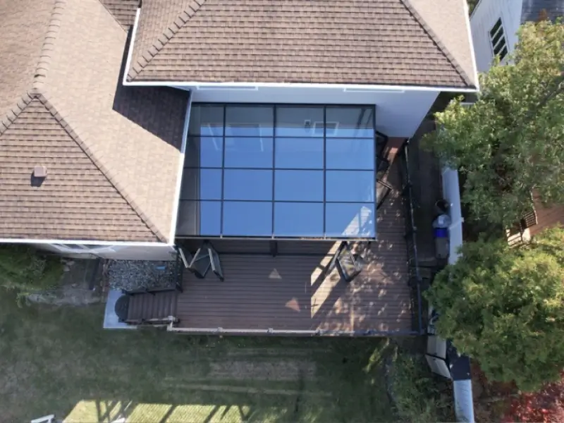 Panoramic skylight roof sunroom